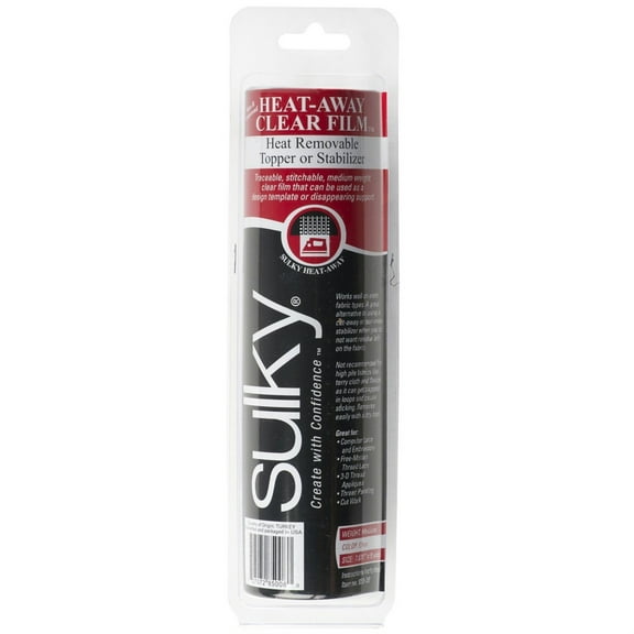 Sulky Heat-Away Clear Film Stabilizer, 7-7/8" x 9yds