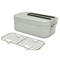thumbnail image 1 of Camping Bento Box Tin Aluminum Alloy Camping Lunch Box with Steaming Rack for  Camping Hiking Backpacking Traveling, 1 of 7