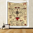 thumbnail image 2 of Tapiz de pared con forma de ángel, payaso, tarot, 150 x 130 cm, microtela de fibra, 2 of 2