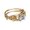 Gold, variant on YYKihy Gold Micro Set Zircon Ring Jewelry Birthday Proposal Gift Bridal Engagement Party Ring