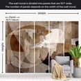 thumbnail image 3 of Abstract Wallpaper Wall Mural - Geometric Composition Brown, 3 of 5
