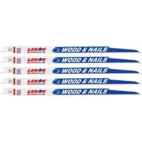 Lenox 12 in. Bi-Metal Reciprocating Saw Blade 6 TPI 5 pk