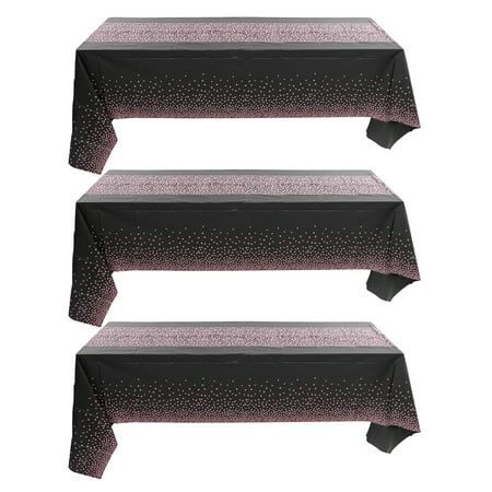 

3pcs Dining Table Tablecloth Birthday Party Tablecloth Creative Table Cover