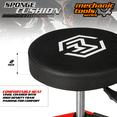 thumbnail image 3 of M-AUTO Heavy-Duty Adjustable Mechanic's Roller Seat Rolling Stool with Wheels & Detachable Tool Tray, 300 lbs Capacity - Red, 3 of 12