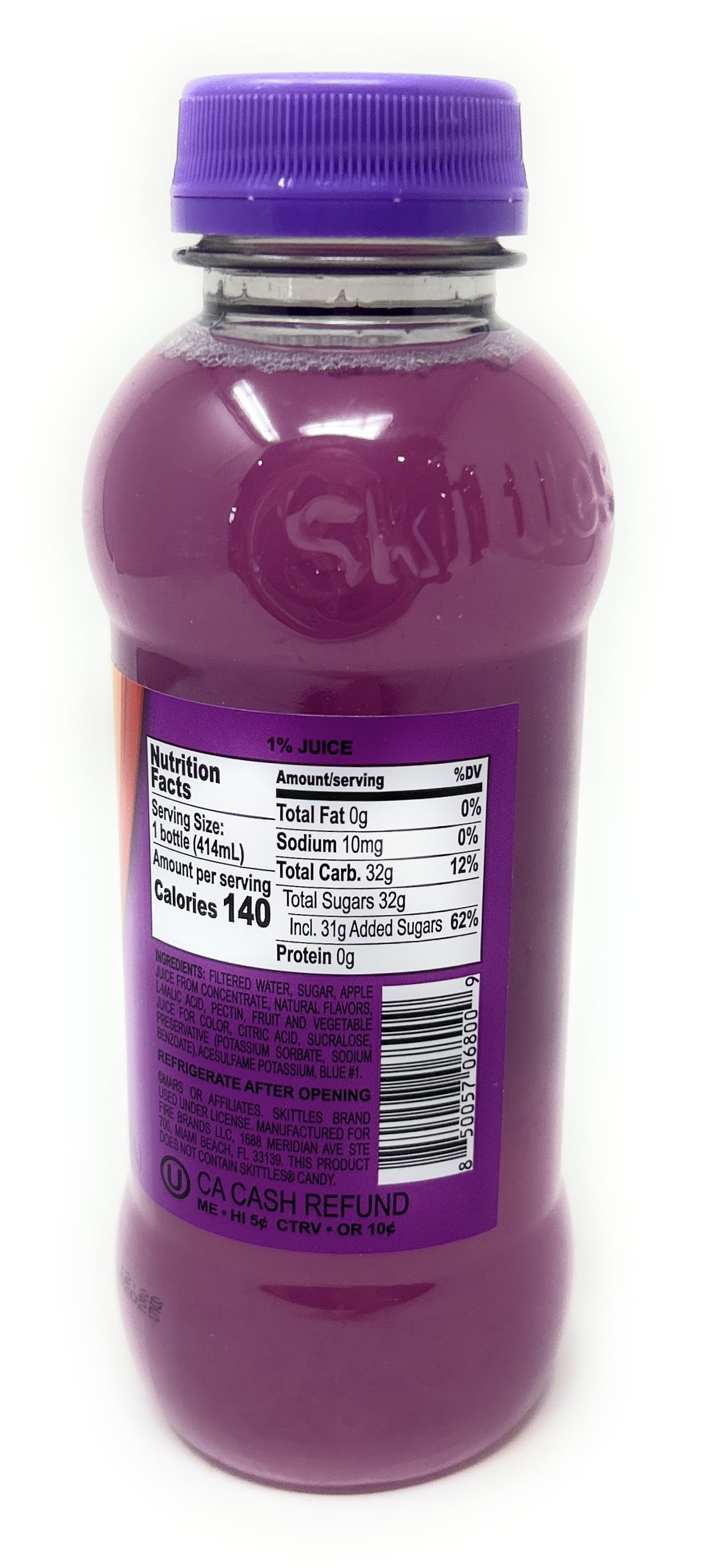 (2 pack) Skittles Original Wild Berry Drink 14oz, 2 Bottles