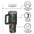 thumbnail image 4 of OBREWU I Love My Dogs Art Tumbler with Handle and Lid,I Love My Dogs Art 40oz Double Wall Vacuum Insulated Tumbler,Cups Gift for Women and Men, 4 of 7