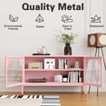 thumbnail image 4 of Metal Storage Cabinet with Doors and Shelves,2 Door TV Stand,Accent Cabinet，Metal Locker, 4 of 6