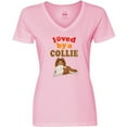 thumbnail image 3 of Inktastic Rough Collie Dog Gift Women's V-Neck T-Shirt, 3 of 5