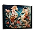 thumbnail image 2 of Designart "Ethereal Beauty In The Seahorse Symphony" Coastal Coral Under Water Floater Framed Canvas Art Print, 2 of 5