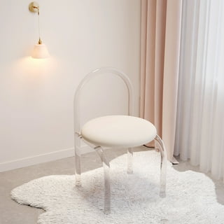 Clear Vanity Stool
