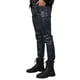 thumbnail image 2 of Pantalones de piel sintética ajustados y elásticos para hombre (xiatian), 2 of 5