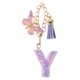 thumbnail image 1 of Ofertas Únicas 1 Pc Estrella Lentejuelas Letra Y Colgante de Mariposa con Borlas Colgante para Taza de Agua Púrpura Metal Resina, 1 of 5