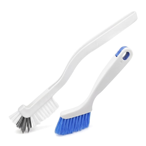 Dengmore 2 PCS Cleaning Brush Small Stiff Scrub Brush For Cleaning Sink Scrub Brush Bathroom Kitchen Edge Corner Grout Cleaning Brushes Window Track Cleaning Brush