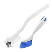 Dengmore 2 PCS Cleaning Brush Small Stiff Scrub Brush For Cleaning Sink Scrub Brush Bathroom Kitchen Edge Corner Grout Cleaning Brushes Window Track Cleaning Brush