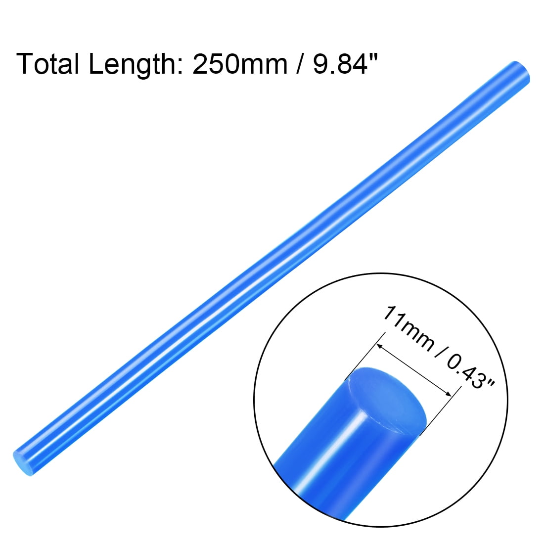 Hot Melt Glue Gun Sticks 250mm x11mm Use w Most Glue Gun Perfect for DIY Craft Projects and Sealing Blue 20pcs