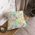 thumbnail image 5 of KLL Bright Peach Decorative Throw Pillow Covers Velvet Soft for Couch Sofa Bedroom Living Room Outdoor (No pillow core)- 16"x16", 5 of 5