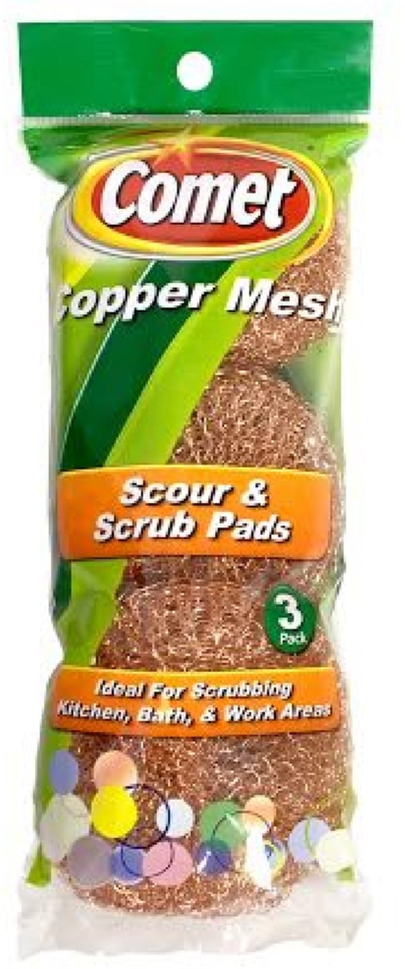 Comet Copper Mesh Scour & Scrub Pads 3 ea