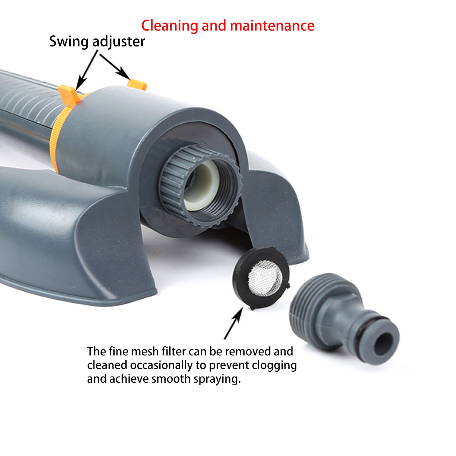 Garden Sprinkler Automatic Rotating Lawn Sprinkler Water Irrigation System, Adjustable Spray Garden Watering Tool Yard Sprinkler, Lawn Garden Irrigation Sprayer Watering Device