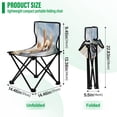 thumbnail image 3 of YAZAOO Camping Chairs Modern Corgi on Beach Pattern Folding chair, 3 of 8