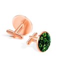 thumbnail image 3 of Saint Patrick's Day Elegant Stainless Steel Cufflinks Set for Men's Dress Shirts with Matching Shirt Clip - for Formal Occasions, 3 of 6