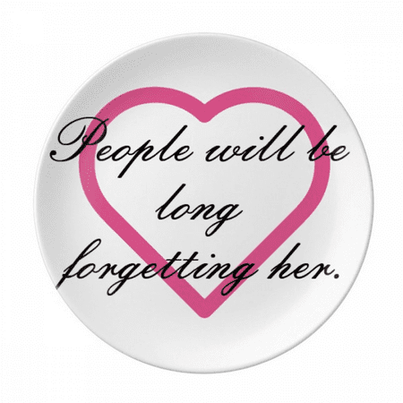 

Commemorate Forgetting English Feelings Plate Decorative Porcelain Salver Tableware Dinner Dish