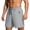 Gray, variant on Men's Gym Shorts with Zipper Pocket Quick Dry Drawstring Elastic Waist Shorts Loose Breathable Workout Runing Beach Shorts Gray M