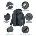 thumbnail image 4 of Lavenicole Men's Waterproof Ski Jacket Fleece Lined Warm Winter Snow Coat Mountain Windbreaker Hooded Raincoat, 4 of 7