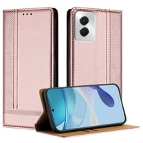 for Motorola Moto G Power 5G 2025 Slim Case with Card Holder, Premium PU Leather Wallet Case with Flip Card Slots Kickstand & Magnetic Closure for Motorola Moto G Power 5G 2025, Rosegold