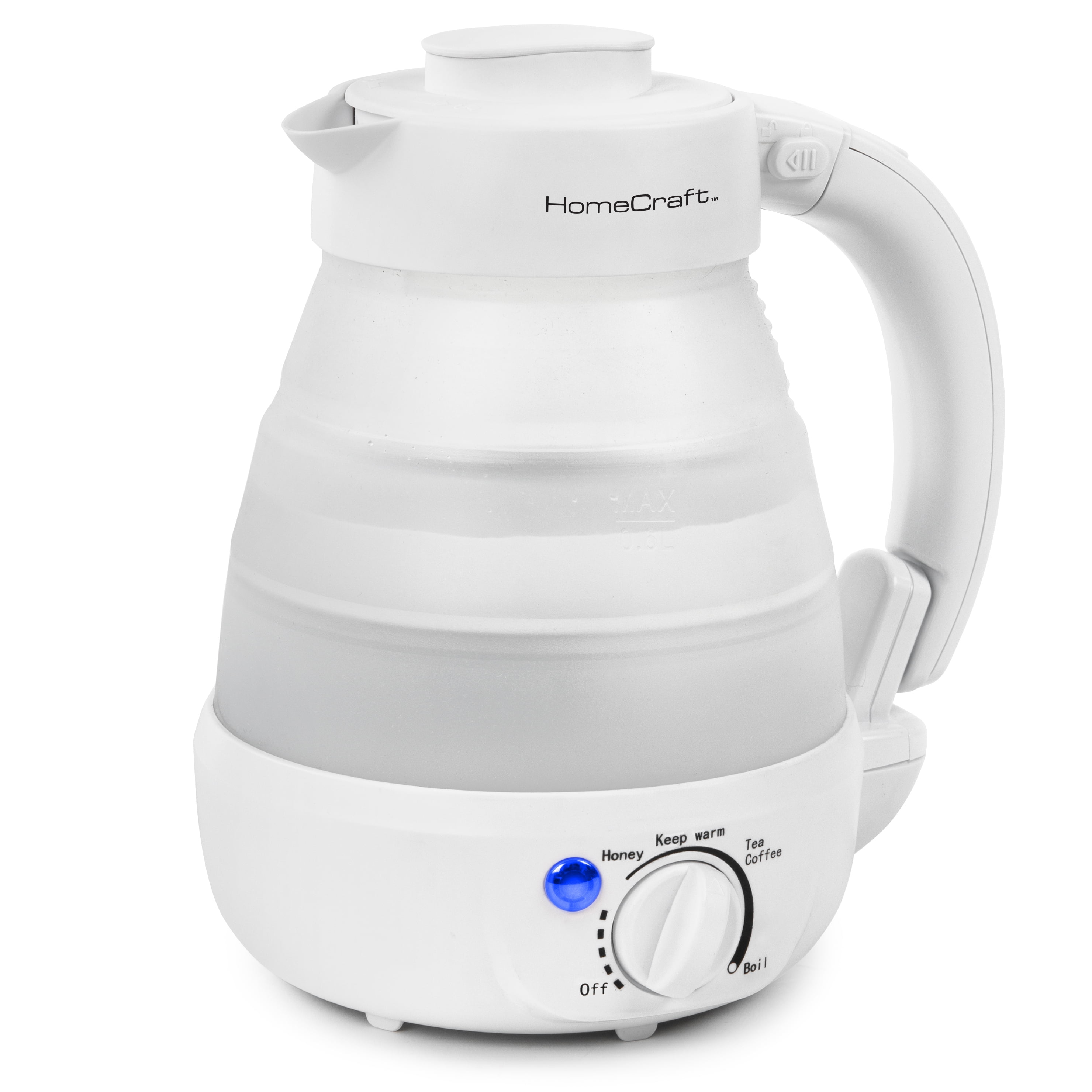 Home Craft HCCWK6WH 0.6 Liter Collapsible Electric Water Kettle