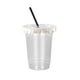 thumbnail image 1 of 50 Pcs Clear Plastic Cups with Lids and Straws, Iced Coffee Cups with Lids, Disposable Cups, Plastic Coffee Cups, Smoothie Cups for Cold Drinks (500ml), 1 of 6
