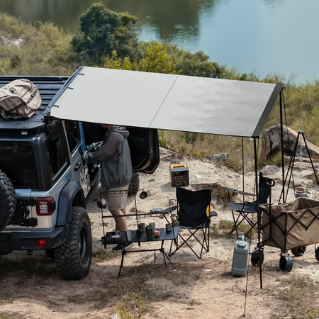Car Awning Rooftop Tent Sun Shade Shelter Outdoor Camping Travel For SUV Truck