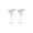 White/Silver, variant on Stölzle Lausitz Olympia 8oz Martini Glasses Set of 2 White/Silver Lead-Free
