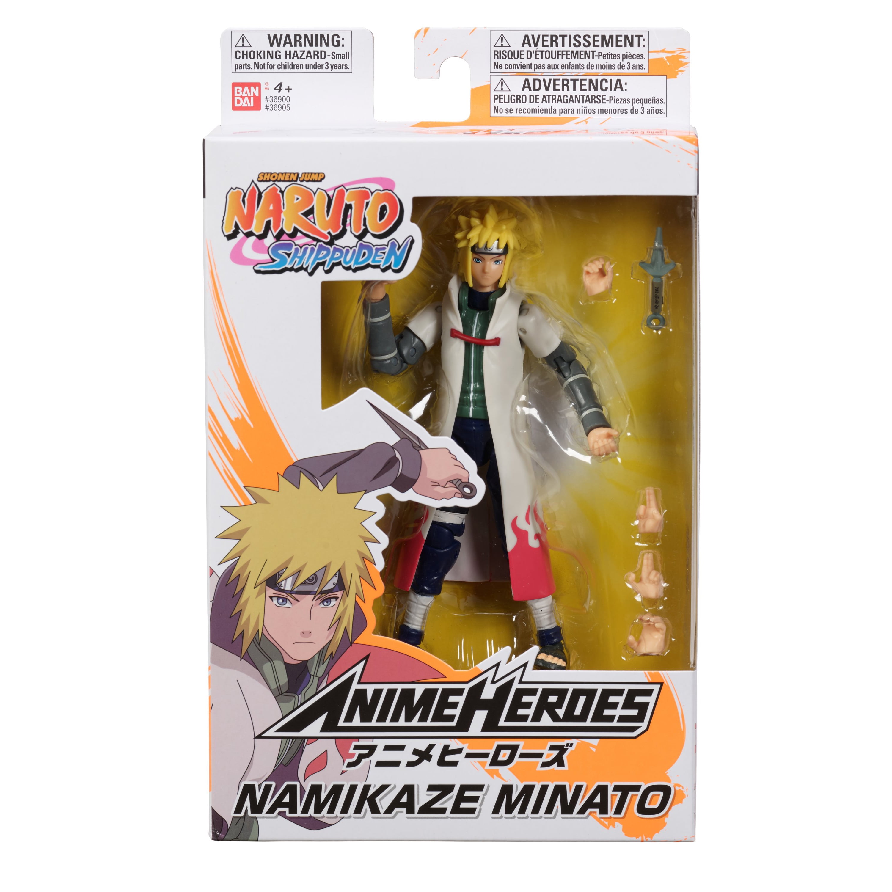 Action figure naruto shippuden - minato namikaze - quarto hokage