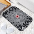 thumbnail image 6 of 1pc Lace with Red Center Absorbent Non-Slip Bathroom Thickened Flannel Rug Decor,Soft,Quick Drying,Suitable For Indoor/outdoor Use,Bathrooms,Bedrooms,Kitchens,Terrace,Laundry Rooms,16"x24", 6 of 9