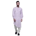 thumbnail image 2 of Atasi Kurta Décontractée Imprimée à Col Mandarin Chemise Ethnique Longue Kurta Asymétrique, 2 of 6