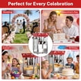 thumbnail image 5 of Commercial Popcorn Maker Machine, Enyopro 12oz Kettle Stainless Steel Popcorn Machine with Tempered Glass, Warming Deck, 850W Countertop Popcorn Popper for Movie Theatre, Parties, 5 of 13