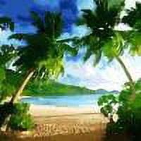 Pintura al óleo de árbol de coco de playa por números arte de pared dibujos para colorear DIY FLhrweasw Nuevo