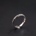 thumbnail image 3 of K-KED Au750 Delicate Jewelry Pure 18K White Gold Ring Woman's Fashion Star Lucky Ring Gift-US 6.5, 3 of 8