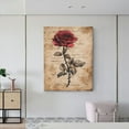 thumbnail image 6 of Kdxio Vintage Rose Botanical Art Pattern Canvas Wall Art 12x16 Inches - Waterproof HD Print Solid Wood Frame for Living Room & Bathroom,Vertical, 6 of 8