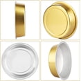 thumbnail image 3 of Beasea Mini Moules à Tarte Jetables, Lot de 50 Aluminium Doré, Rond de 4 Pouces, Va au Four, 3 of 7