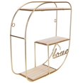 thumbnail image 3 of Storage Rack Decorative Wood Iron Shelf Organizer Creativity Stylish Household Supplies, 3 of 8