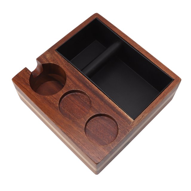 Caja de madera para café, 4 en 1, caja de madera para café, respuesta rápida