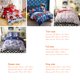 thumbnail image 3 of Juego de cama navideño de poliéster Full Size, diseño festivo con opciones de temática invernal y navideña, incluye cubrecama, sábana y fundas de almohada., 3 of 6