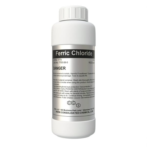 Ferric Chloride | High Concentration Chloride Solution | Wide Applications - Ideal as Etching cream, Coagulant for Water Treatment, Copper and Stainless Steel Etchant Solution - 100mL (3.3 Fl Oz)