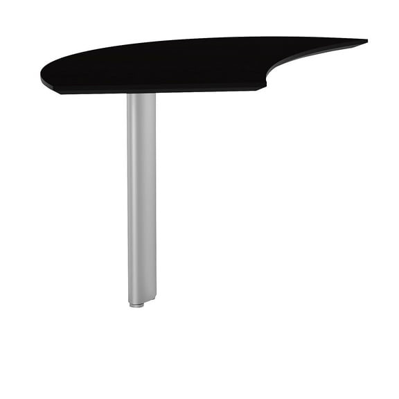 Mayline Medina Curved Desk Extension (Left) in Mocha