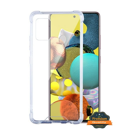 Samsung Galaxy A51 5G Phone Case Premium Shockproof Hybrid Hard Bumper Frame Gummy Rubber Silicone TPU Shock Absorption Slim Highly Transparent [Crystal Clear] Cover for Samsung Galaxy A51 5G (2020)