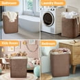 thumbnail image 4 of ZIVACATE 75L Laundry Basket With Lid Large Laundry Hamper With Easy Carry Handles & Removable Laundry Bag, Freestanding ＆Waterproof Clothes Hampers For Laundry, Bedroom, Dorm, Towels, Toys, 4 of 7