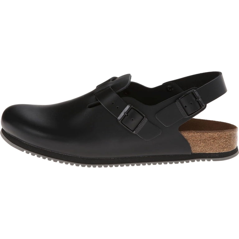 Birkenstock Tokio Super Grip Clogs, Black, EU 38 / Womens 7-7.5 R