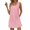 Pink, variant on QUYUON Women Summer Mini Dresses Loose Casual Square Neck Sleeveless Tank Short Dress Solid Color Ruched Tunic T-Shirt Dresses Beach Sundress Night Out Club Party Dress, Green L
