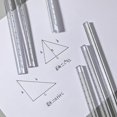 thumbnail image 6 of HannLk 2Pcs Clear Triangular Ruler Plastic Drawing Ruler Student Math Geometry Tool, 6 of 13
